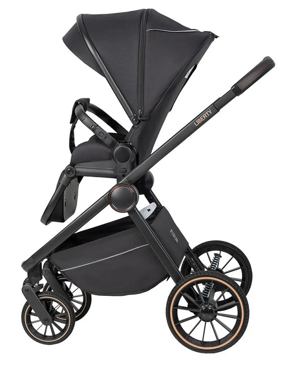 Детская коляска Farfello Liberty 3 в 1 Black magic/Магический черный LBR-1
