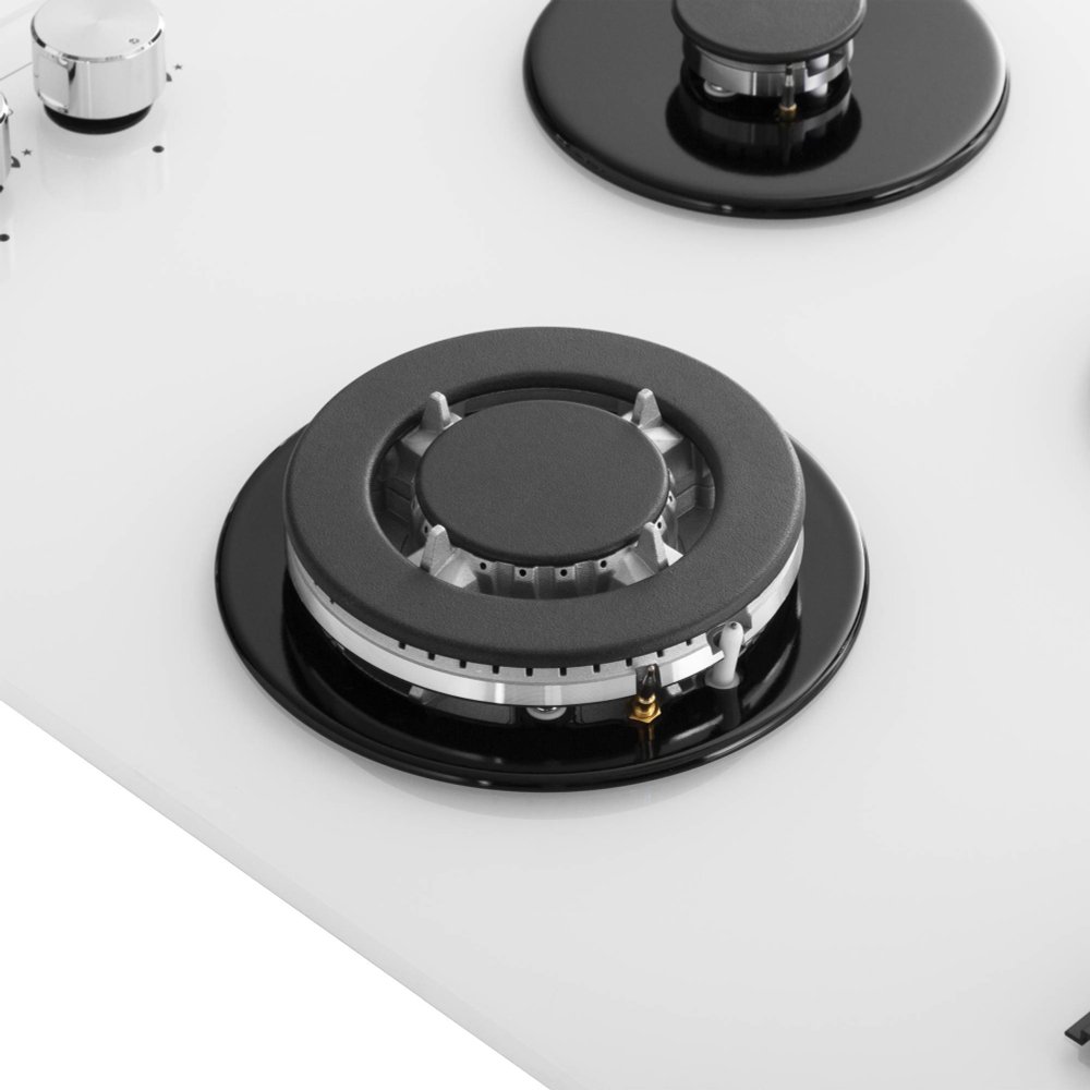 Газовая варочная панель Meferi MGH453WH GLASS POWER фото 9