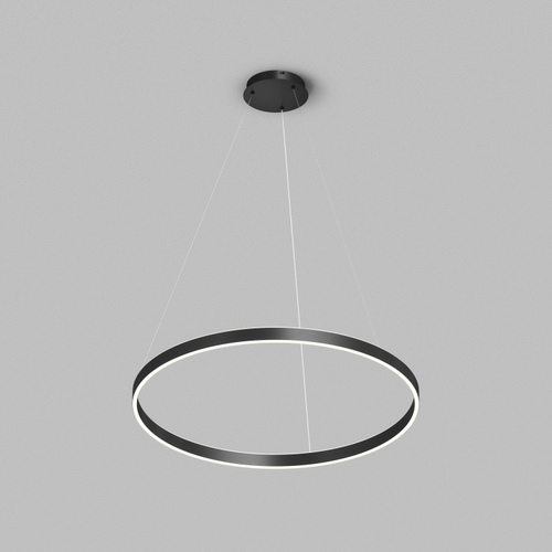 Светильник подвесной RAYDIA, 60 Вт, 3000–4000К, ?800?1500 мм, металл+акрил, черный, свет вверх/вниз