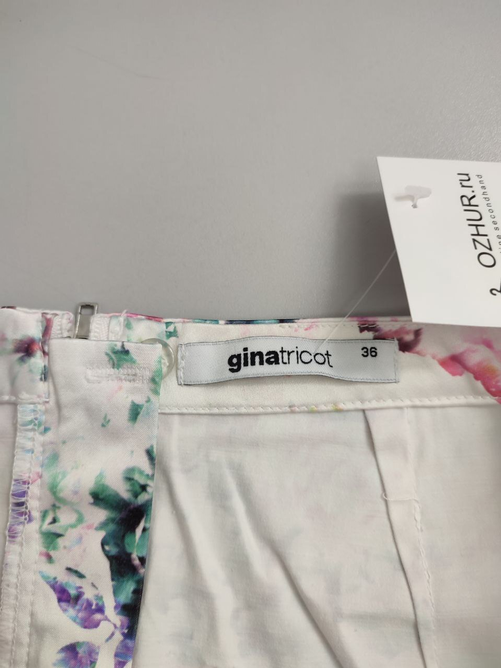 Юбка Gina Tricot цветочная 42 размер