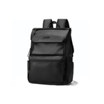 ONRF PVC Backpack Laptop Bag Regular Unisex Cool Black