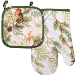 Набор из 2-х предметов прихватка с рукавицей «Лес+конфетти» МТ22-259