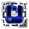Розетка компьютерная встраиваемая VOLTUM S70 RJ45 кат.6, (графит)