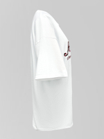 Футболка Yixuan 2676 удлиненная однотонная с надписью Non Music спереди