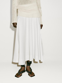 Massimo Dutti Длинный вязаный свитер - Limited Edition, бежевый