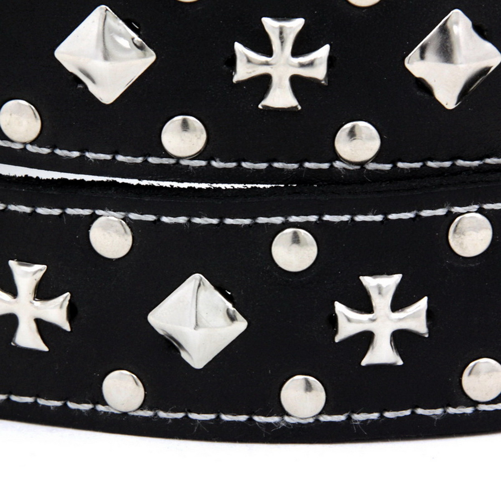 Ремень крест мальтийский маленький 3,5 см (051)