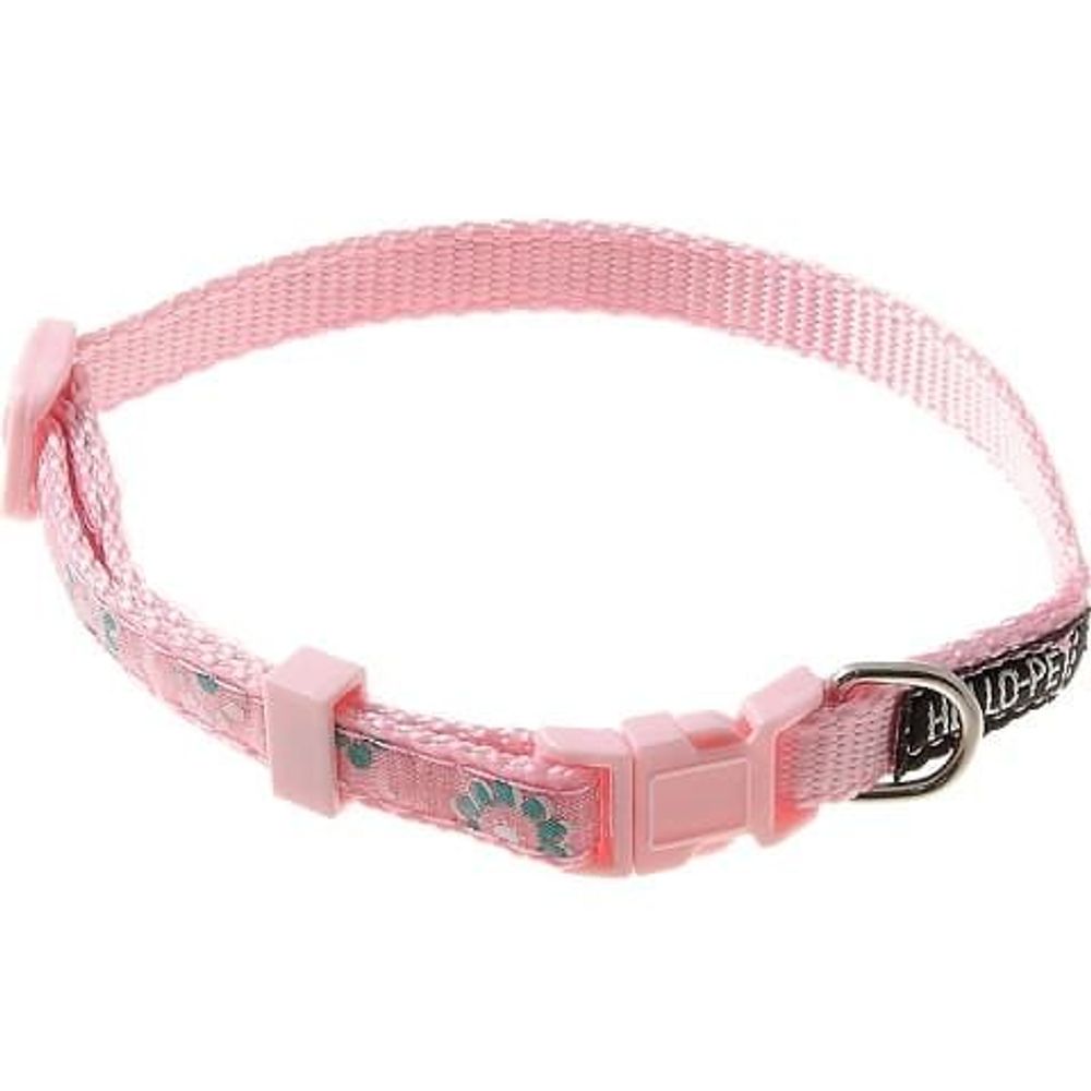 Ошейник д/соб. "Лотосы", 10 мм (23-35 см), фастекс (розовый) 70-2813