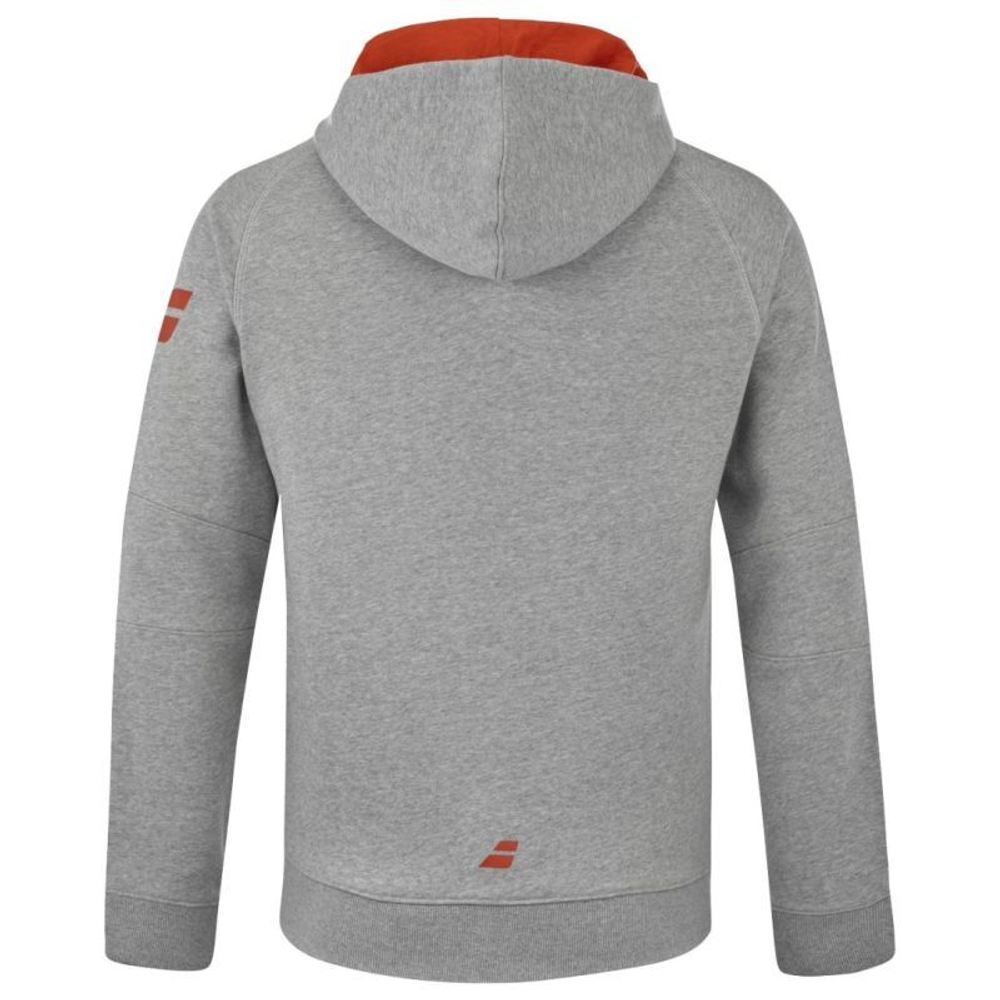 Мужская теннисная кофта Babolat Exercise Hood Jacket Men - серый