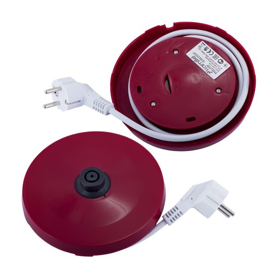 Чайник электрический 1,8 л. Kamille KM-1715R пластик белый с красным