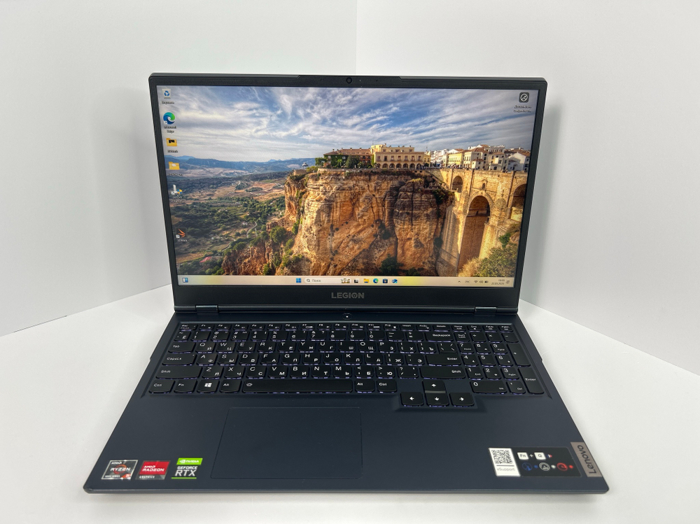 Ноутбук Lenovo Legion 5-15ACH6H (82JW003CRK) 15.6"/ AMD Ryzen 5 5600H/RAM 16 GB/512 GB/Nvidia RTX3050 4GB/1920x1080/IPS 165Hz/DOS/Подсветка кл-ры:LED/синий. Состояние: C1