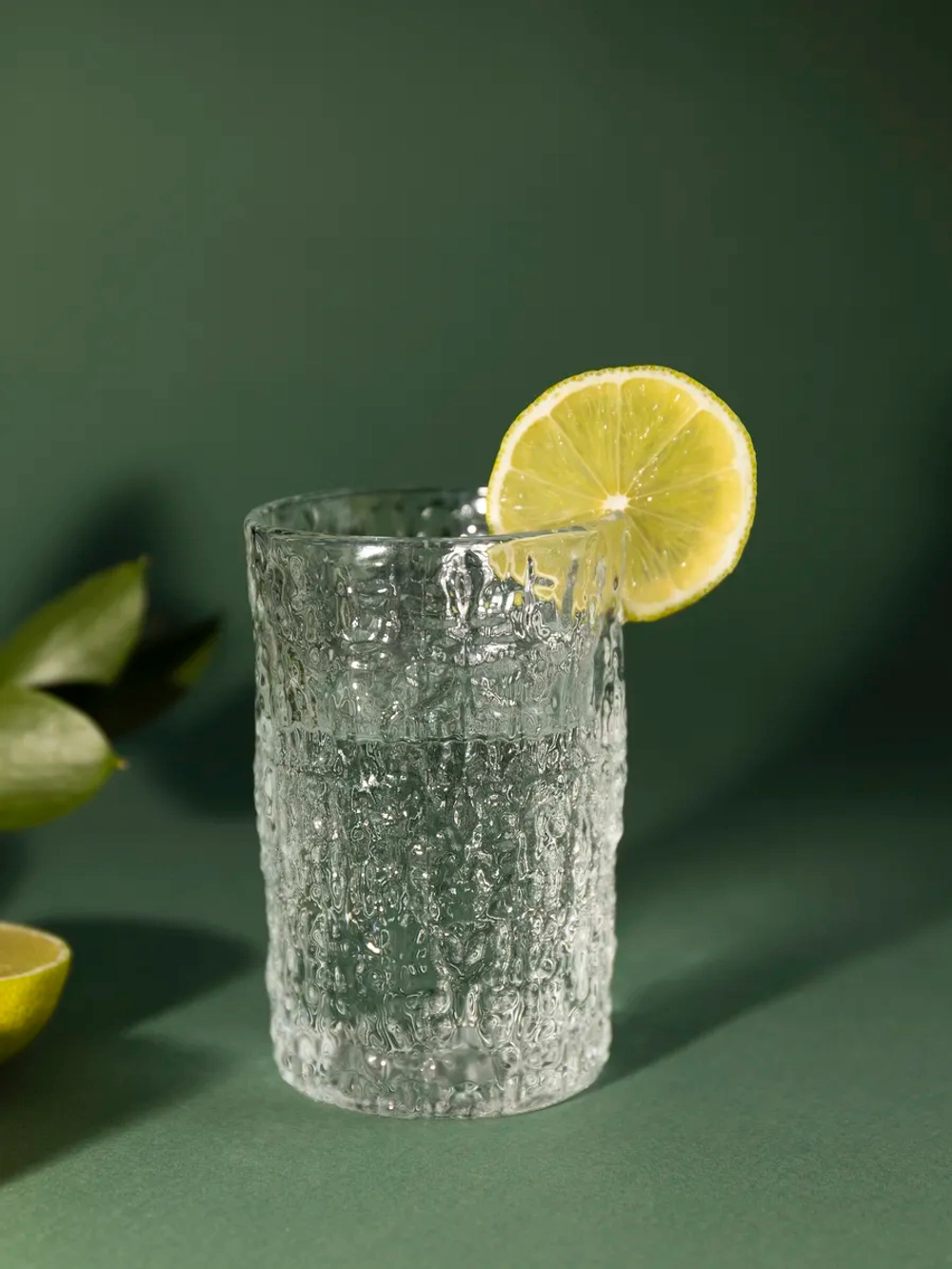 Набор бокалов с рельефным узором, 240 мл. 6 шт. Прозрачные
