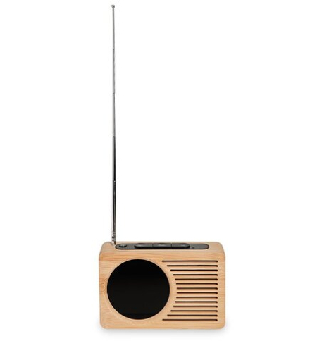 ЯЛ-07-24/ 1 Радио-часы (жёлтое дерево с красной подсветкой)