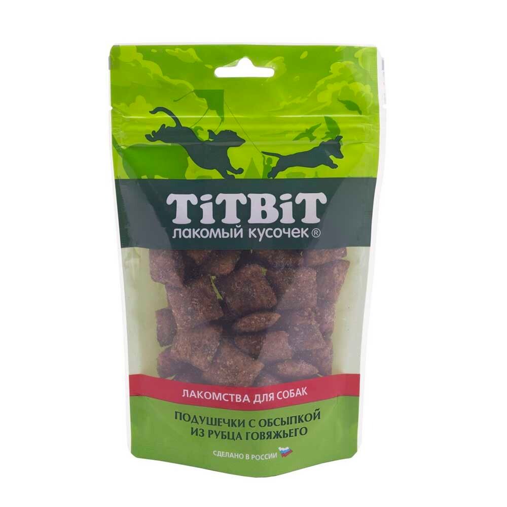 TiTBiT Подушечки с обсыпкой из рубца говяжьего (Золотая коллекция) - лакомства для собак