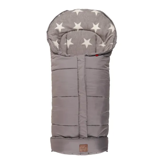 Теплый конверт в коляску Kaiser Jooy Microfleece Star Light Grey