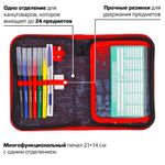 Пенал BRAUBERG с наполнением, 1 отделение, откидная планка, 24 предмета, 21x14 см, "Yellow car", 229292