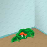 Театральная двусторонняя декорация Грибы под кустом 1440