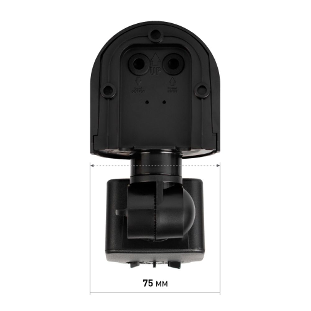 Датчик движения ЭРА MD 04 настенный инфракрасный 1200 Вт угол 180 градусов IP44, черный