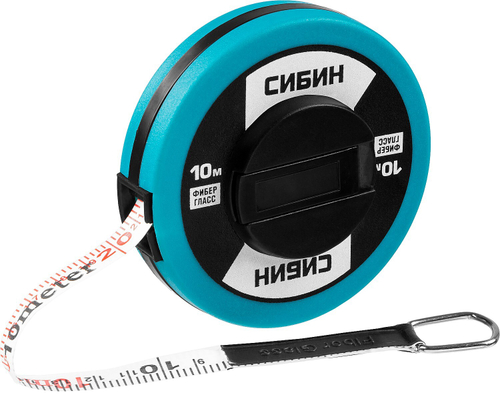 СИБИН 10 м мерная лента с фиберглассовым полотном