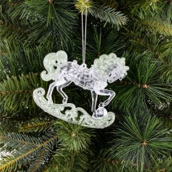 GAEM Украшение новогоднее "Лошадка", L10,5 W3 H9 см