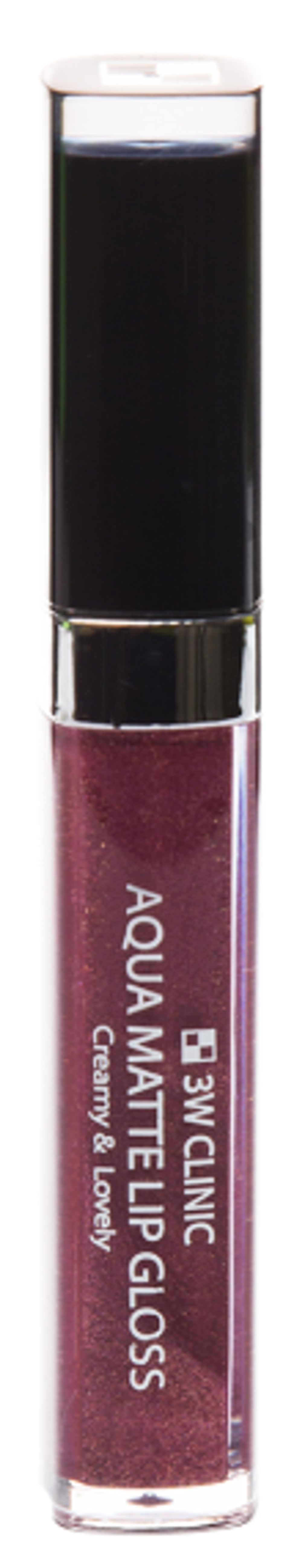 Блеск для губ 3W Clinic #05 Aqua Matte Lip Gloss Ruby Purple цвет Рубиново-Фиолетовый 6,5 г