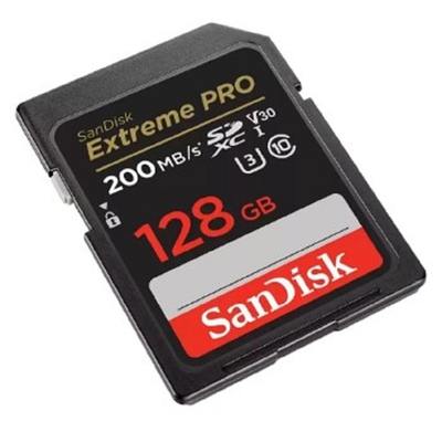 Карта памяти SecureDigital 128GB SanDisk SDXC Extreme Pro UHS-I Class 3 (U3) V30 200/140 MB/s