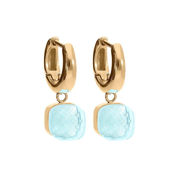 Серьги Qudo FIRENZE (G) Aquamarine 107001/20-6002