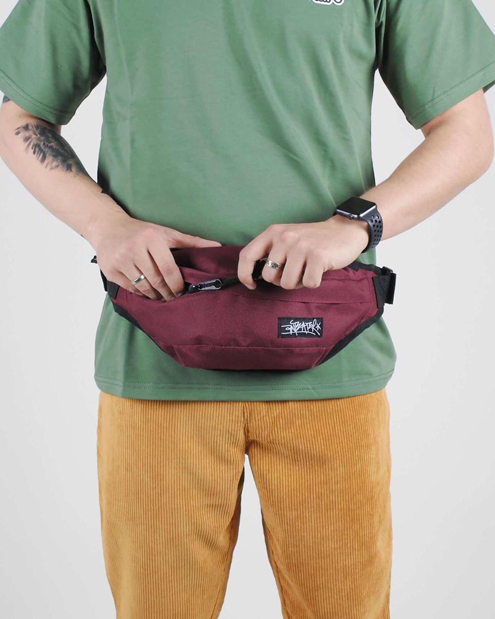 Сумка поясная Anteater Minibag Бордовая