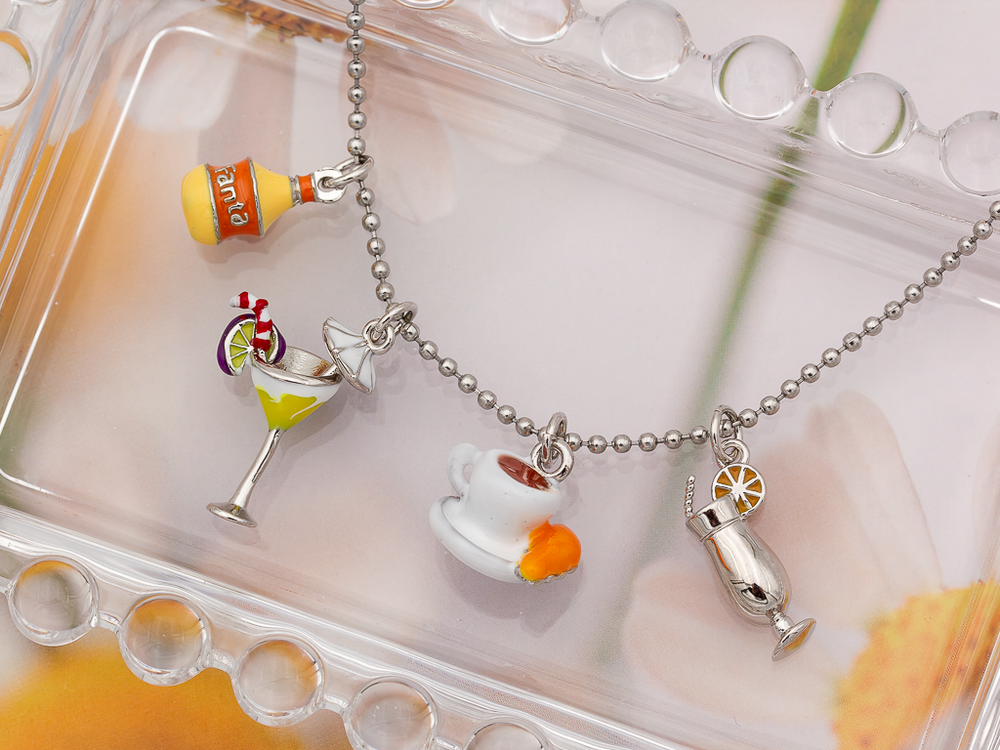 Подвеска "Коктейль" 19мм, эмаль