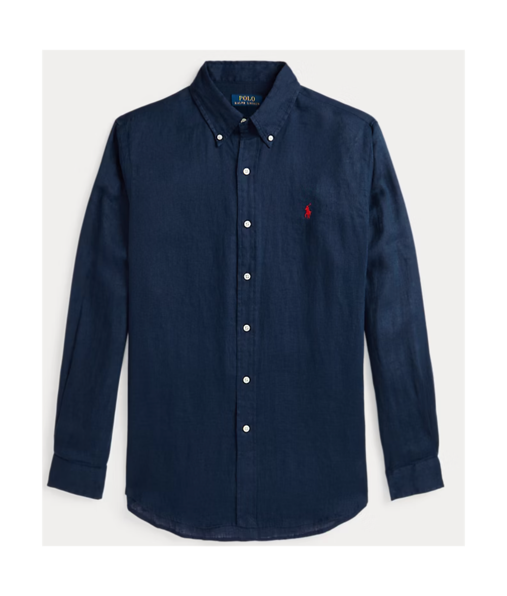 Легкая льняная рубашка Polo Ralph Lauren