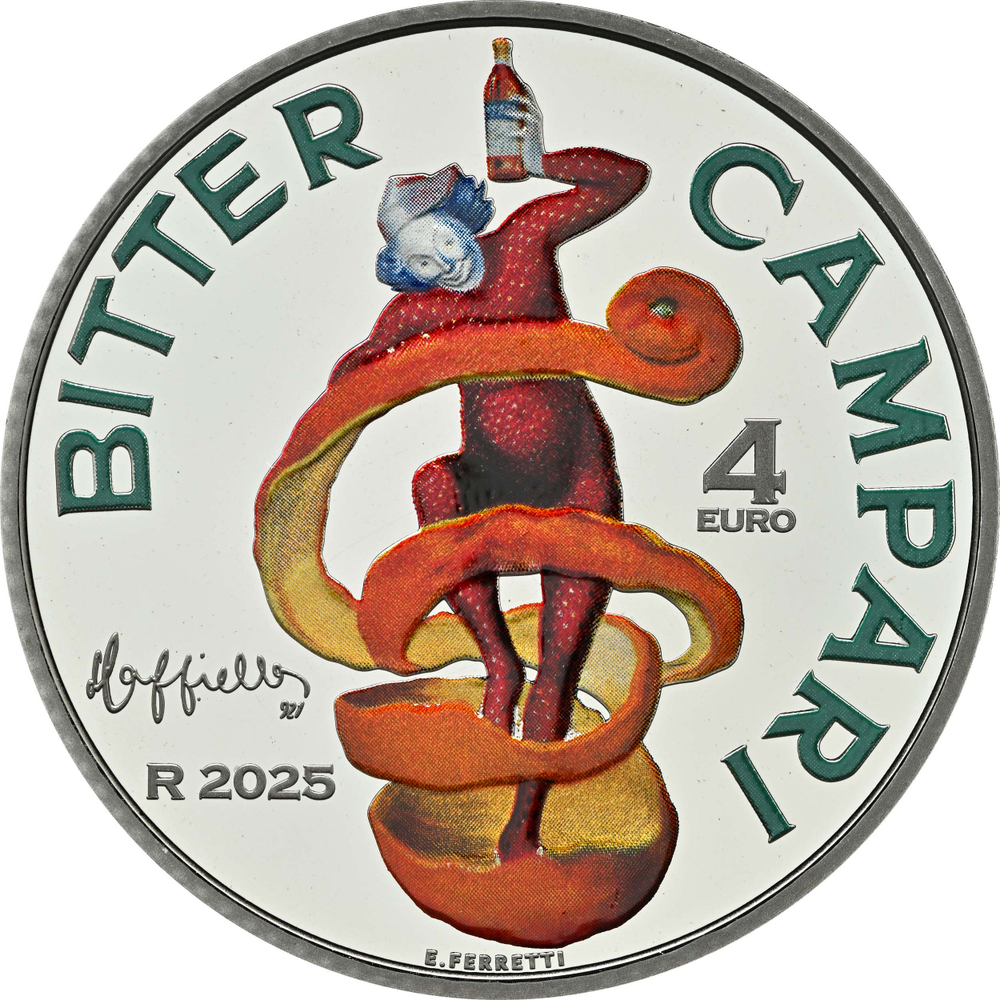 ИТАЛИЯ, 2025, 4 ЕВРО [СЕРЕБРО]