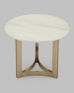 Журнальный столик Кассия 60*60 см светлая керамика