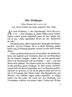 Geschehenes, gesehenes Erlebtes | P.F. Metternich-Sándor