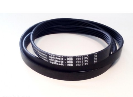Ремень 1197 J5 EPJ 5V Optibelt для стиральной машины 1146мм черный, белая надпись