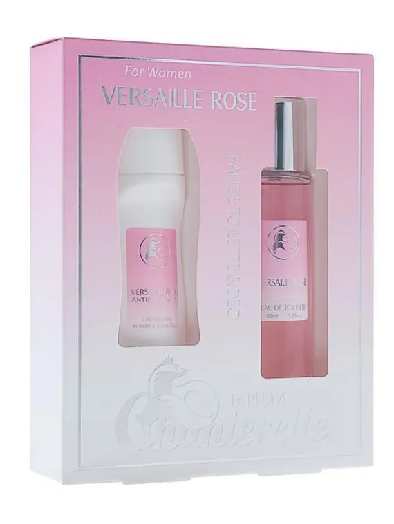 Подарочный набор для женщин Versaille Rose: Туалетная вода +дезодорант - антиперспирант