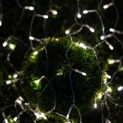 Садовая гирлянда ЭРА ERASF22-41 на солнечной батарее занавес 1,5Х1,5 метра 192 LED