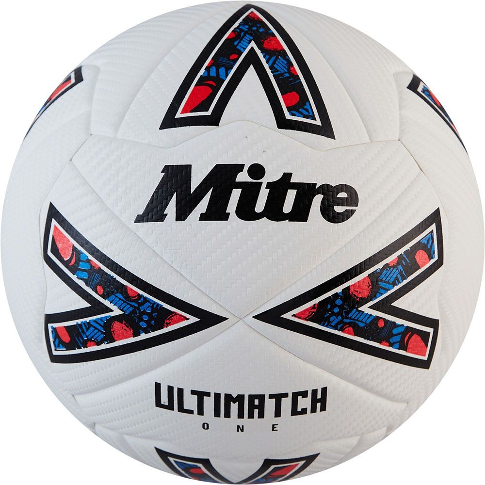 Мяч футб. MITRE Ultimatch One 24, 5-B01789C29, р.4, 24 пан.ТПУ, термосшивка, бело-черный