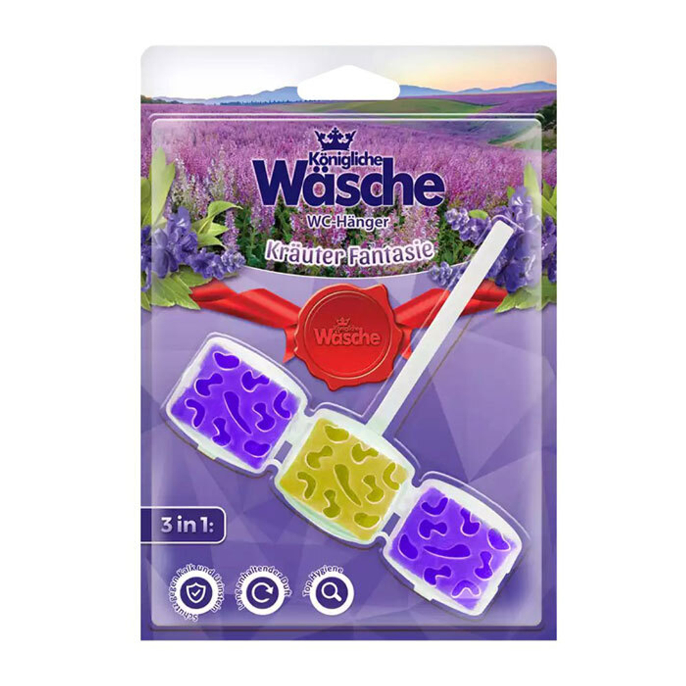 Подвеска для унитаза Konigliche Wasche 3 in 1 Льняные травы