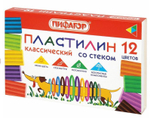 Пластилин классический 12цветов 180 г,со стеком "Веселая такса" (ПИФАГОР)