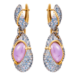 Серьги с Халцедонами и Сапфирами, E0057-0/7