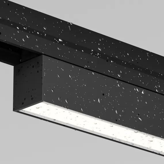 Уличный трековый светильник Базис / Basis Exility IP 4000К 12Вт 120° черный Outdoor o-tr02-1-s-12wb4k