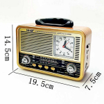 Радиоприемник в стиле ретро с часами +MP3 плеер, Bluetooth NS-8898BT
