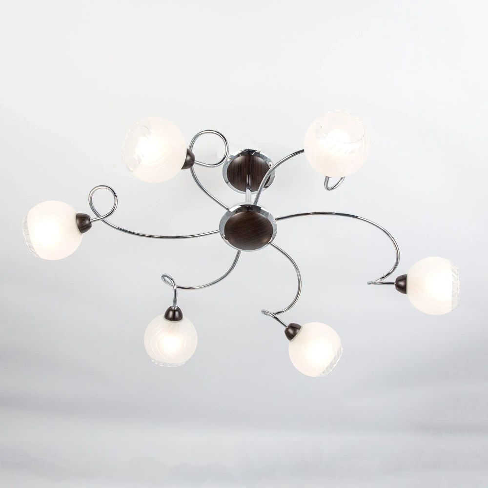 Citilux Одиссей CL130161 Люстра на штанге Венге Хром