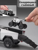 Коллекционная машина Tesla Cybertruck с квадроциклом
