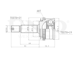 ШРУС внешний UNIO CVJ-20086