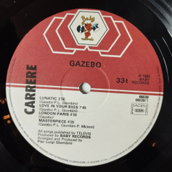 Винтажная виниловая пластинка LP Gazebo I Like Chopin (France 1983)