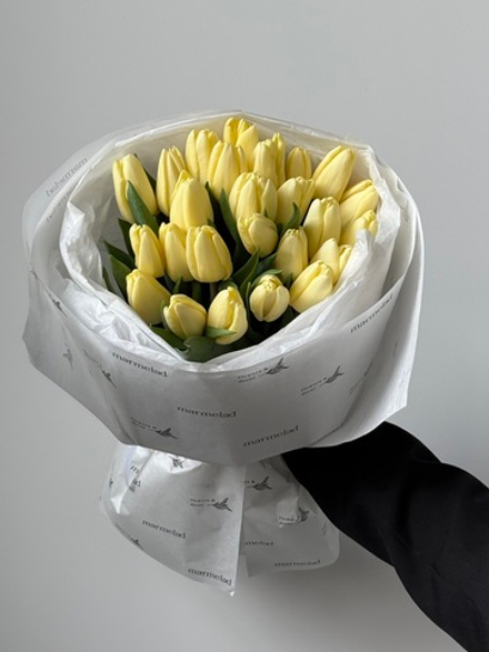 Букет из 25 лимонного тюльпана-S доступен к заказу с 3.03.2026