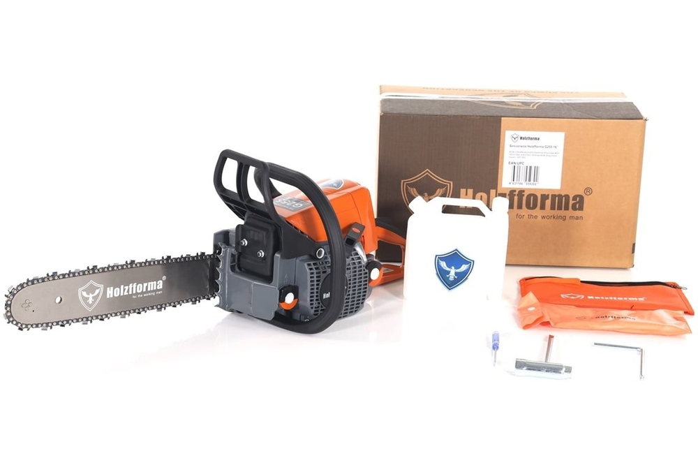 Бензопила G255 шина 40 см Holzfforma (45.4 см³, 3.1 л.с.(2.2 кВт), 16″(40 см), 0.325″, 1.6 мм., 62 звена)