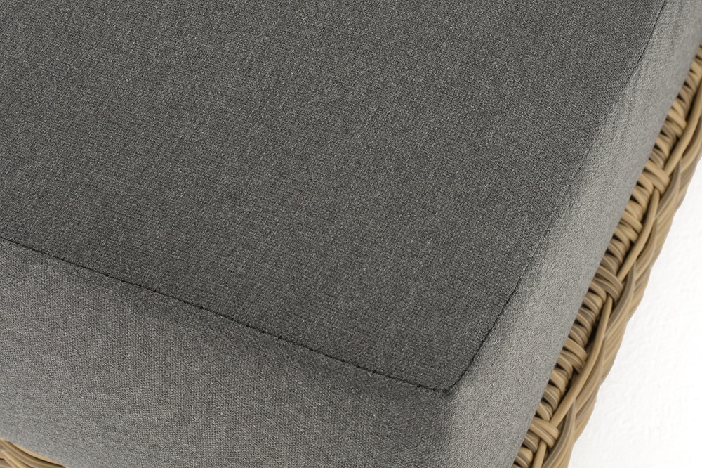 "Капри" кушетка из искусственного ротанга, цвет соломенный