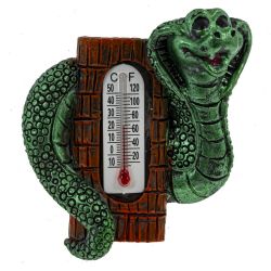 GAEM Магнит с термометром "Змея", L4 W1 H6 см, 4в.