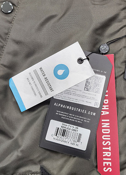 Куртка Аляска Alpha Slim Fit N-3B (т.серая/оранж - r.grey/orange)